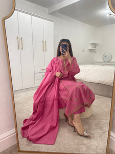 Original Agha Noor suit Pink