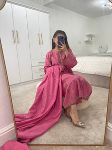 Original Agha Noor suit Pink