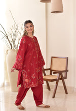 Load image into Gallery viewer, 2PC Embroidered Khaddar Vaani Set (2-4 weeks delivery)