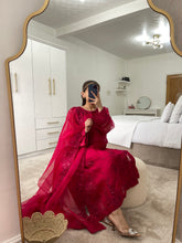 Load image into Gallery viewer, Original Agha Noor 3 PIECE - PURE ORGANZA EMBROIDERED SUIT (Immediate Dispatch)