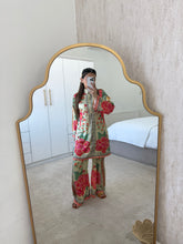 Load image into Gallery viewer, Silk coord sets with floral pattern (immediate dispatch)