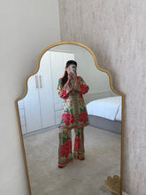 Load image into Gallery viewer, Silk coord sets with floral pattern (immediate dispatch)