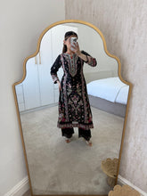 Load image into Gallery viewer, Qalamkar inspired lawn embroidered 3 piece suit with khadi net duppata.