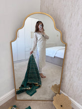 Load image into Gallery viewer, Teal green mirror work duppata suit (Immediate Dispatch)