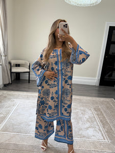 Summer printed lawn 2 piece set