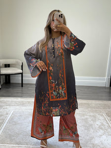 Summer printed lawn 2 piece set