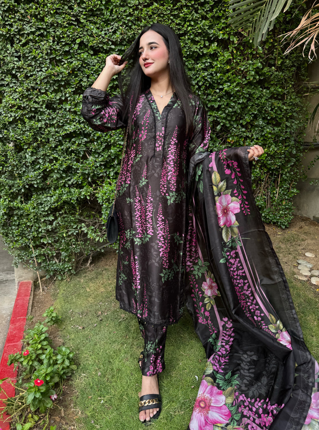 NISA- Silk 3pc Suit