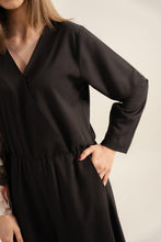 Load image into Gallery viewer, Black Flora Jumpsuit (3-4 weeks delivery)