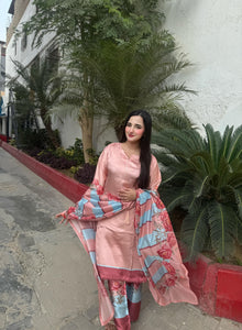 FERN- Silk 3 Piece Suit ( Samwah Pret ) 2-4 weeks delivery