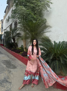 FERN- Silk 3 Piece Suit ( Samwah Pret ) 2-4 weeks delivery