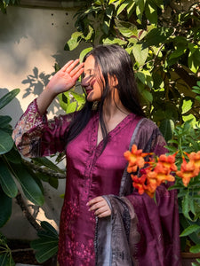 ESHA-  Silk 3pc Suit ( Samwah Pret ) 2-4 weeks delivery