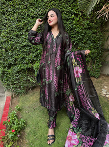 NISA-  Silk 3pc Suit ( Samwah Pret ) 2-4 weeks delivery