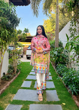 Load image into Gallery viewer, Berry Blush-  Silk 3pc Suit ( Samwah Pret ) 2-4 weeks delivery