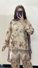 Load image into Gallery viewer, Swiss Lawn 3pc Suit Chiffon Dupatta ( Samwah Pret ) 2-4 weeks delivery