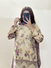 Load image into Gallery viewer, Swiss Lawn 3pc Suit Chiffon Dupatta ( Samwah Pret ) 2-4 weeks delivery
