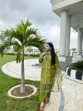 Load image into Gallery viewer, Fully Embroidered &amp; Cut Work Cotton Lawn 3pc Suit ( Samwah Pret ) 2-4 weeks delivery
