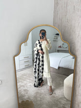 Load image into Gallery viewer, Black and cream chiffon suit (immediate dispatch)