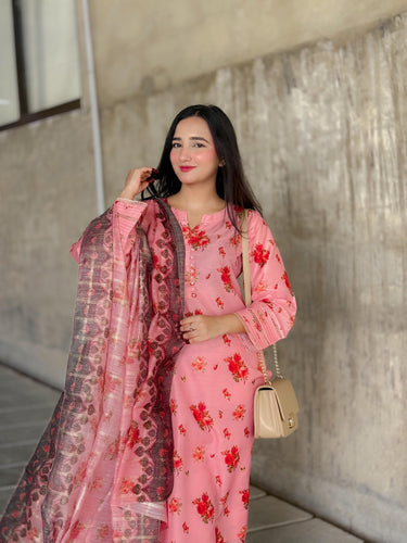 PRINTED LAWN 3PCS SUIT - Samwah