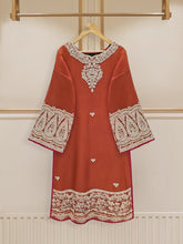 Load image into Gallery viewer, 3 PIECE - PURE COTTON NET EMBROIDERED SUIT S109746