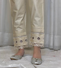 Load image into Gallery viewer, Cotton Embroidered Trouser (immediate dispatch)